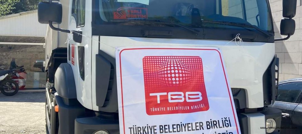 Hemşin Belediyesi'ne Araç Hibe Edildi