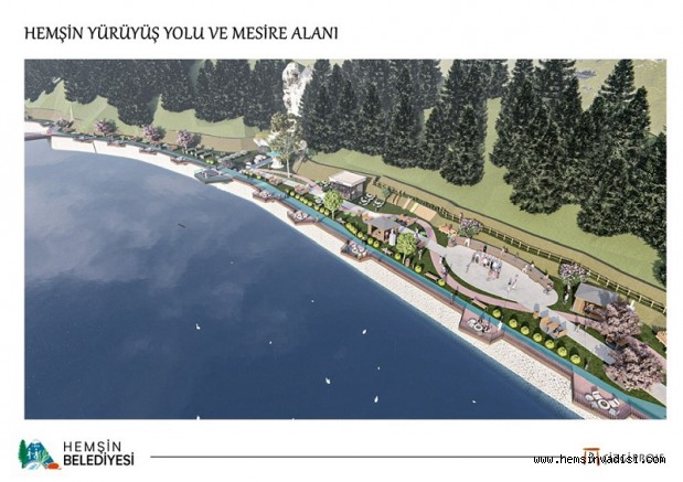 HEMŞİN'DE GÖLET ÇEVRESİ ŞENLENİYOR