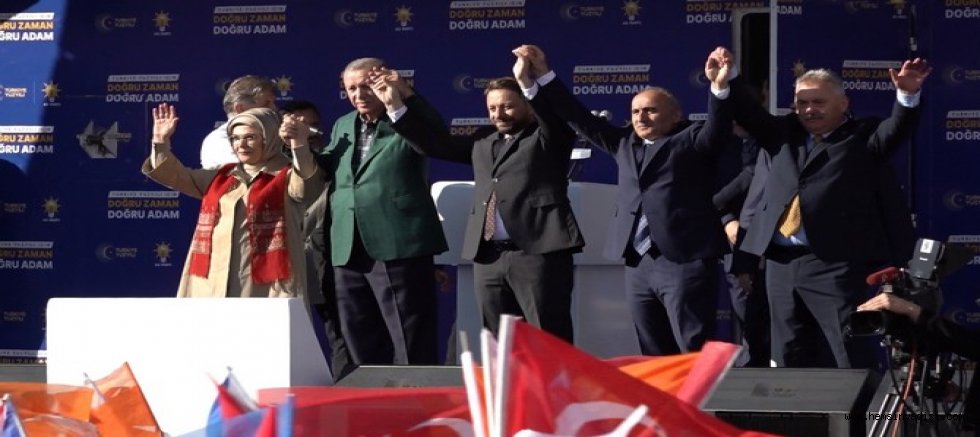 CUMHURBAŞKANI BABA OCAĞINDA KONUŞTU