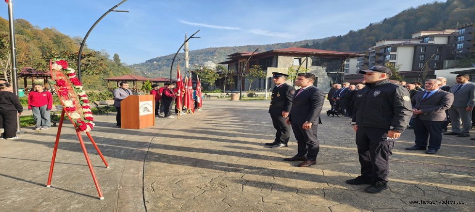 HEMŞİN'DE 10 KASIM TÖRENİ YAPILDI