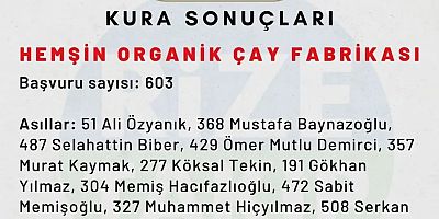 Çaykur mevsimlik işçi Hemşin organik çay