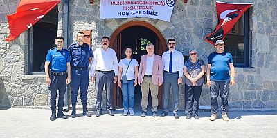 HALK EĞİTİM YIL SONU SERGİSİNİ AÇTI